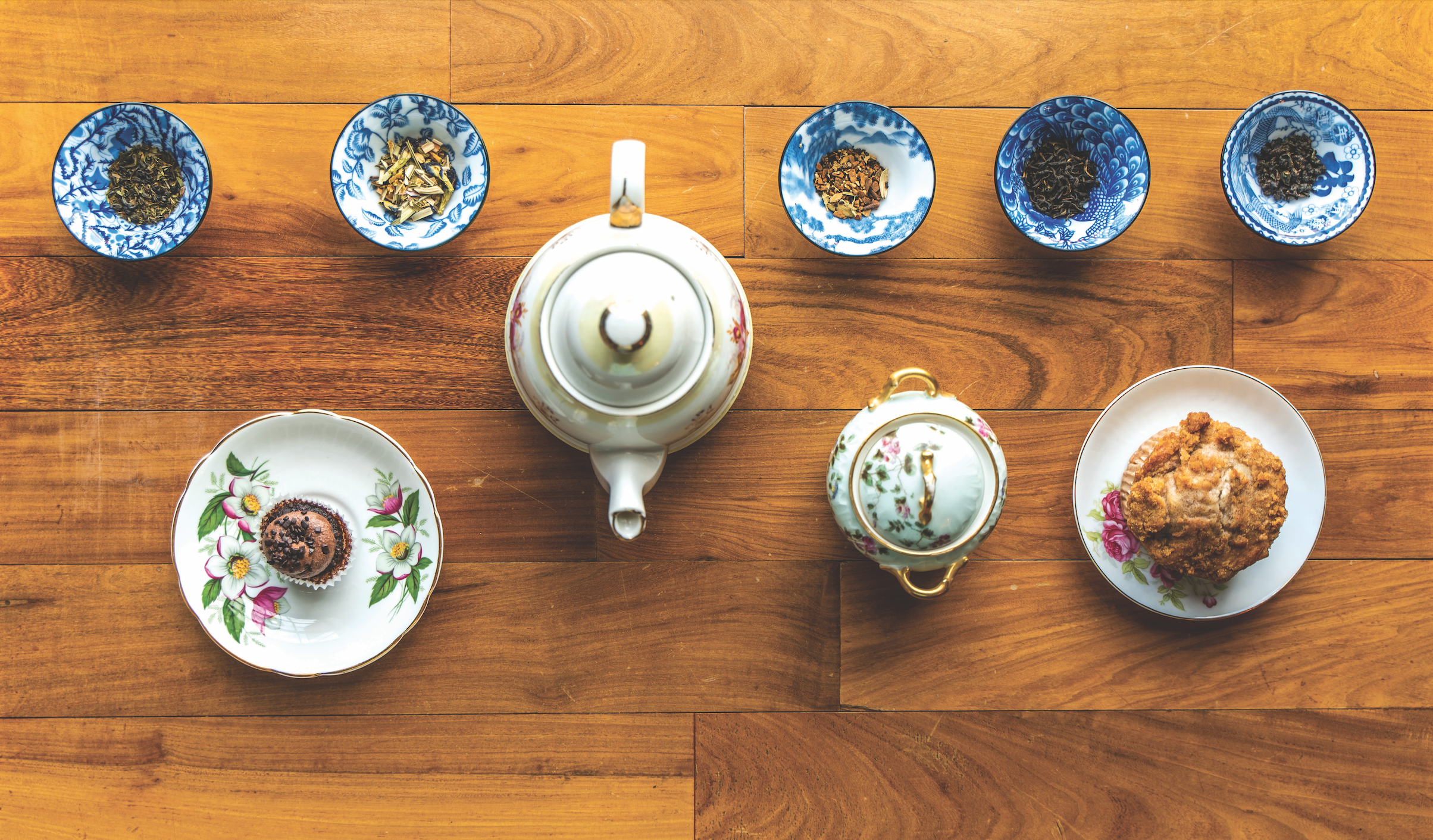 Tea blends from Ubora Coffee Roasters.