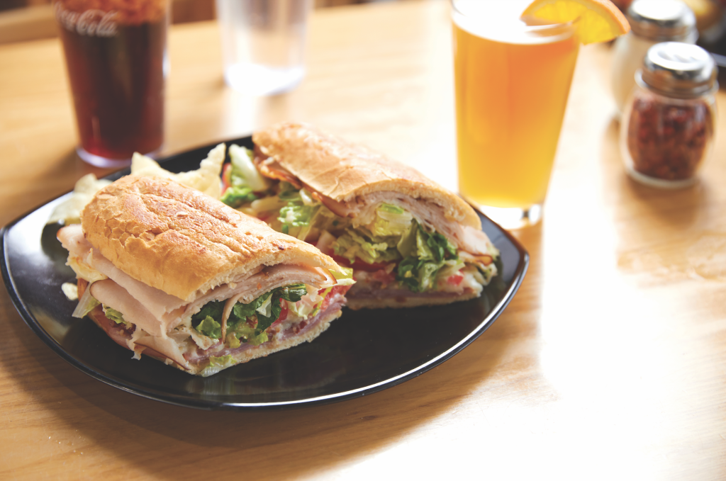 Photo of a sandwich from Pizza Central by Jane Kortright.